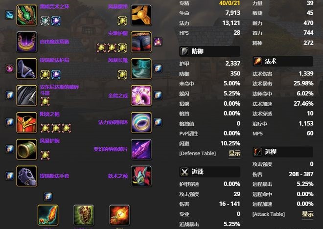 P5法师三系bis分析薄片日灸是标配