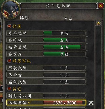 探索魔兽世界木喉要塞声望的奥秘